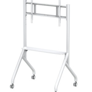 Supporto Mobile da Pavimento Multifunzione per TV LCD/LED/Plasma 55-86'' Bianco