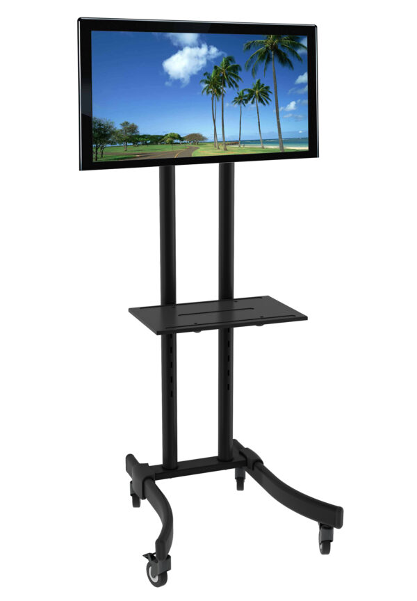 Supporto Mobile da Pavimento per TV LED/LCD 32-70'' con Mensola - immagine 6
