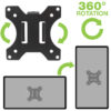 Supporto per fissaggio su palo per monitor 13-30'' - immagine 9