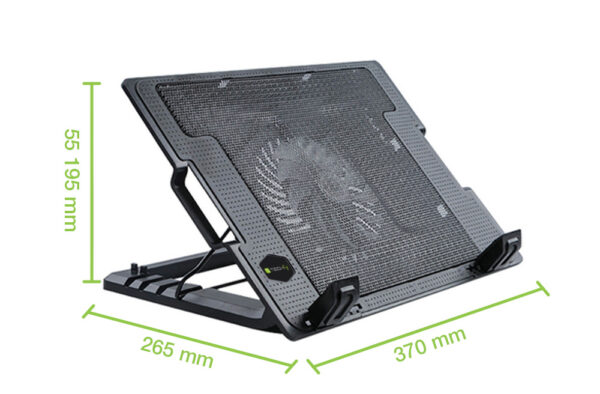 Supporto per notebook fino a 17.3'' con sistema di raffreddamento - immagine 3