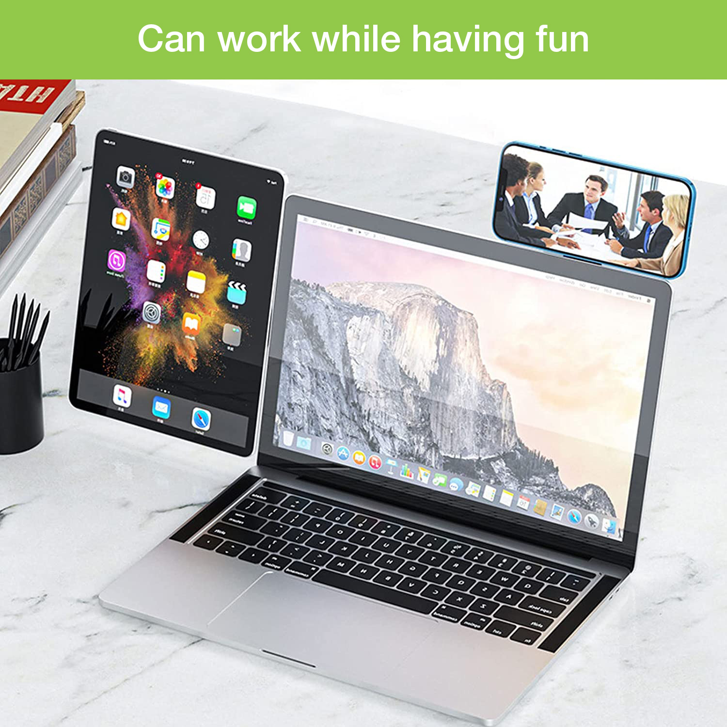 Supporto per Smartphone a Clip Magnetica Laterale per Notebook Laptop - immagine 8