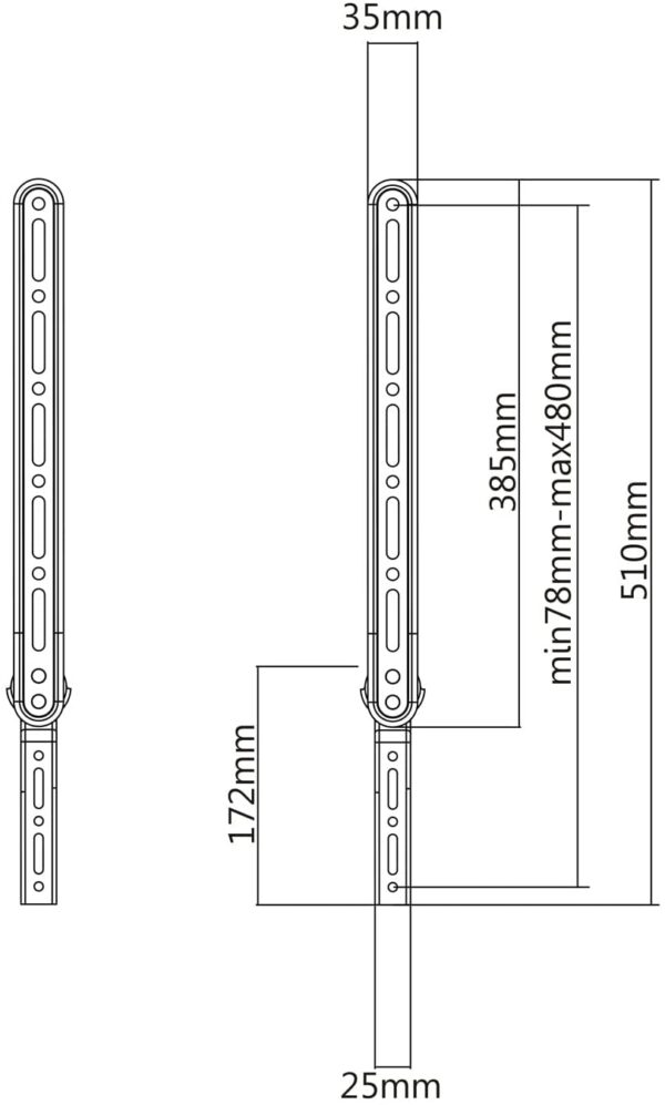 Supporto per Soundbar Sopra o Sotto TV 23-65'' - immagine 3