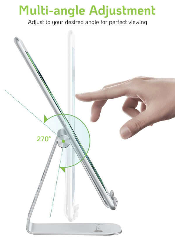 Supporto Porta Smartphone e Tablet Universale e Regolabile da Scrivania - immagine 4