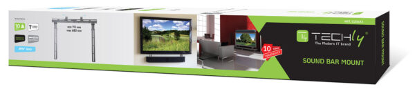 Supporto Soundbar da 10kg per TV o Staffa TV Nero - immagine 2