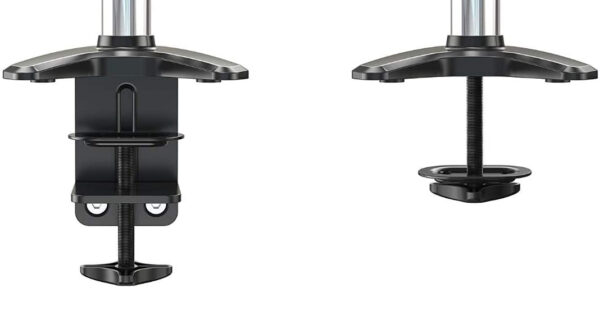 Supporto Tubolare a Gas da Scrivania per Monitor 15-27'' 360mm Nero - immagine 8