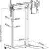 Supporto TV Motorizzato Regolabile per TV da 55-100'' con Telecomandato - immagine 3