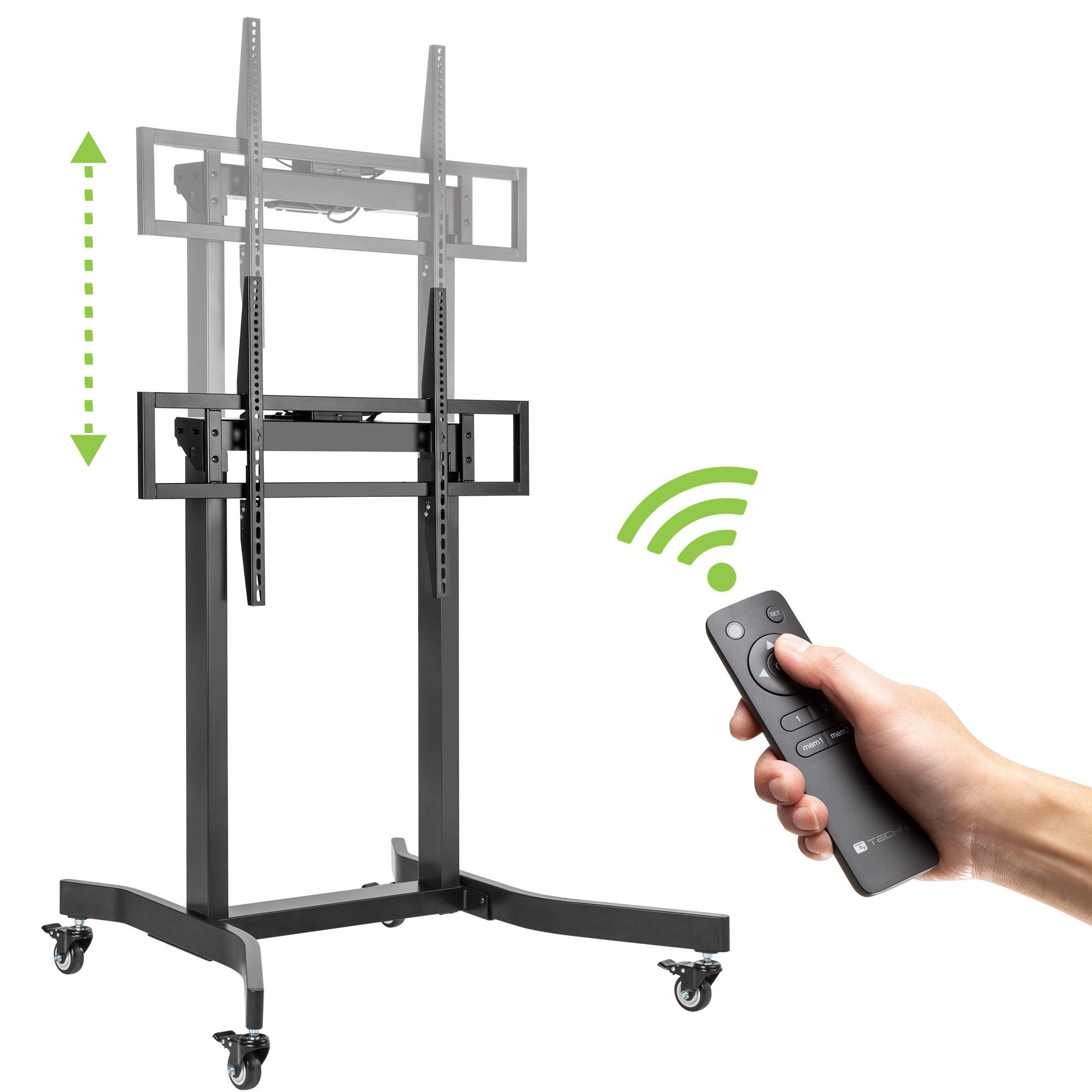 Supporto TV Motorizzato Regolabile per TV da 55-100'' con Telecomandato