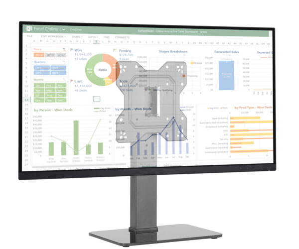 Supporto Universale da Tavolo per Monitor e TV da 23'' a 43'' - immagine 4
