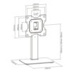 Supporto Universale da Tavolo per Monitor e TV da 23'' a 43'' - immagine 3