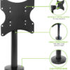 Supporto Universale da Tavolo per TV LED/LCD 23-43'' Nero - immagine 6