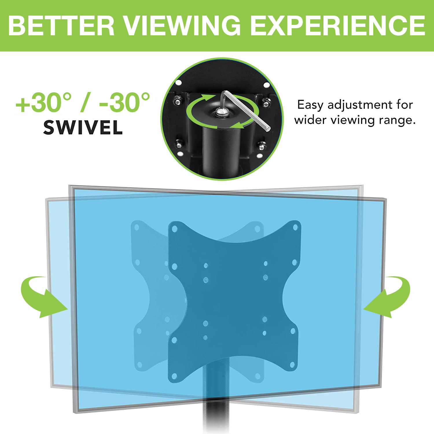 Supporto Universale da Tavolo per TV LED/LCD 23-43'' Nero - immagine 8