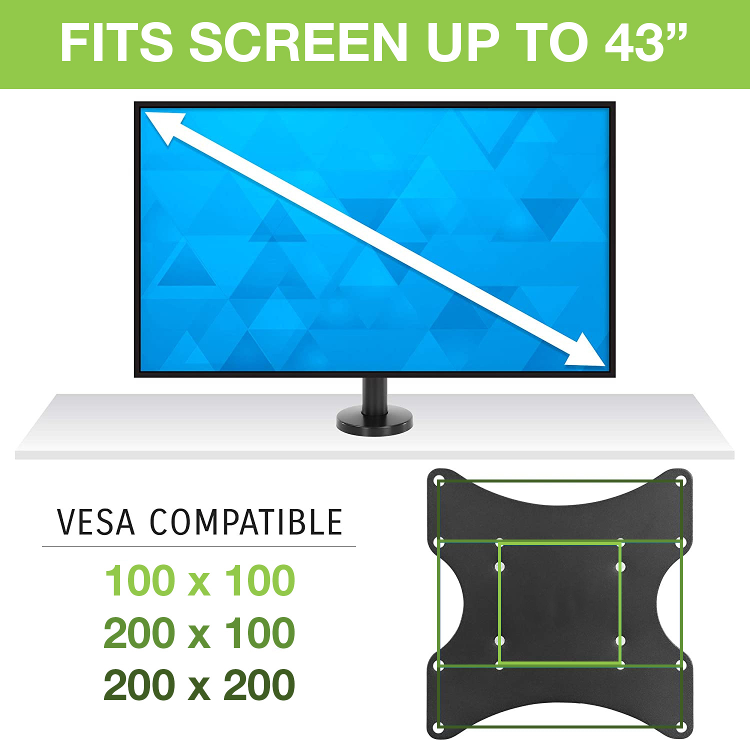 Supporto Universale da Tavolo per TV LED/LCD 23-43'' Nero - immagine 7