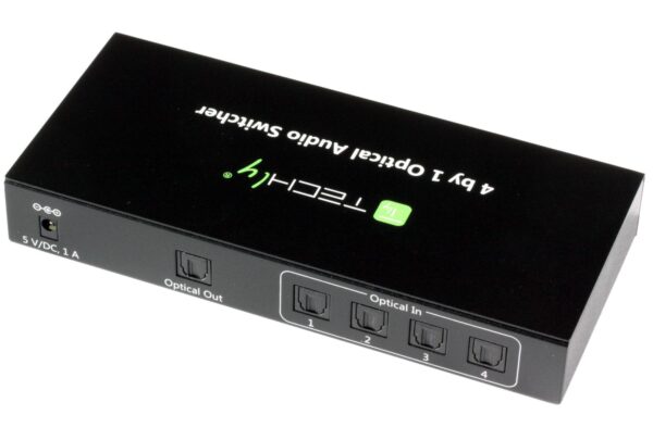Switch Audio Toslink 4 Porte con Telecomando IR - immagine 3