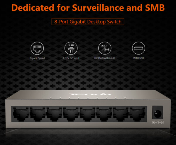 Switch Gigabit 8 Porte Desktop, TEG1008MV2 - immagine 6