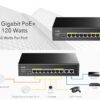 Switch Gigabit PoE+ 10 Porte, GS1010PE - immagine 4
