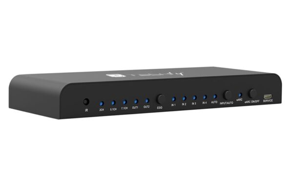 Switch HDMI 2.0 4x1 4K@60Hz con Splitter Audio eARC/ARC per Soundbar - immagine 2