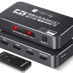 Switch HDMI 2.0b 3in 1out 4K HDR HDCP2.2 con Telecomando