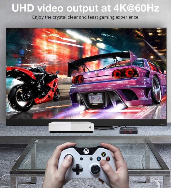 Switch HDMI 2.0b 5in 1out 4K HDR HDCP2.2 con Telecomando - immagine 5