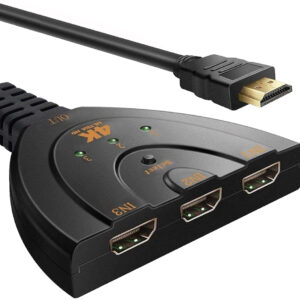 Switch Splitter HDMI 3x1 Pigtail 4Kx2K Compatto