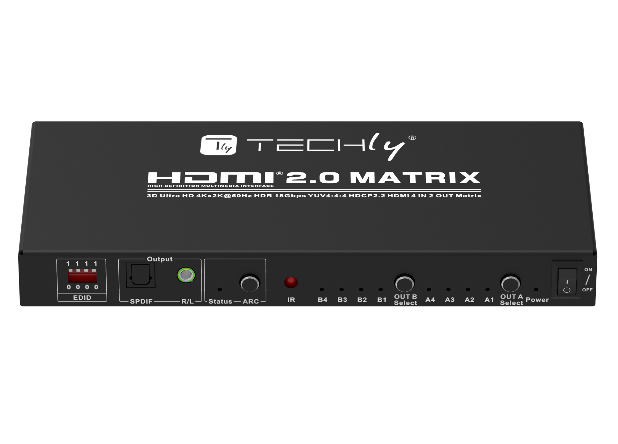 Switch Matrix HDMI 2.0 4x2 3D Ultra HD 4K HDCP HDR - immagine 6