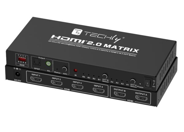 Switch Matrix HDMI 2.0 4x2 3D Ultra HD 4K HDCP HDR - immagine 2