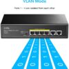 Switch PoE+ 6 Porte 10/100M 60W, FS1006P - immagine 5