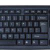Tastiera 104 tasti USB layout americano Nero