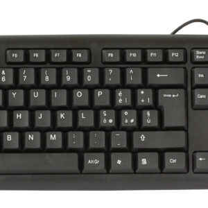 Tastiera 105 tasti USB Standard, colore Nero
