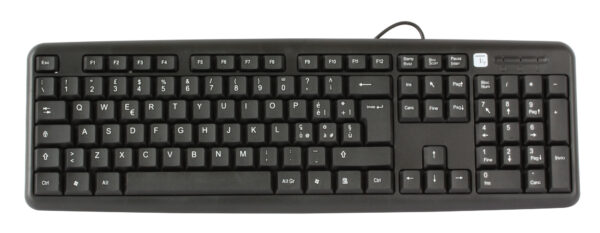 Tastiera 105 tasti USB Standard, colore Nero