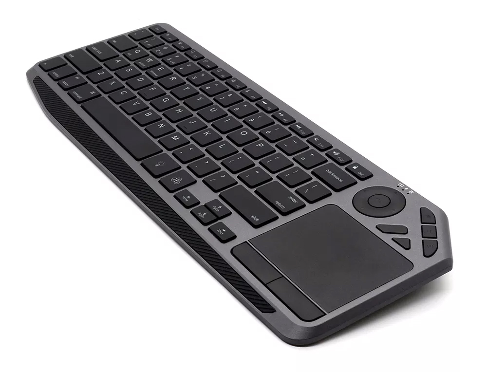 Tastiera Wireless Dual Mode Bluetooth & 2.4G per Smart TV Retroilluminata con Touchpad - immagine 3