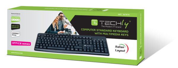 Tastiera USB 104 Tasti + 9 Multimediali - immagine 2