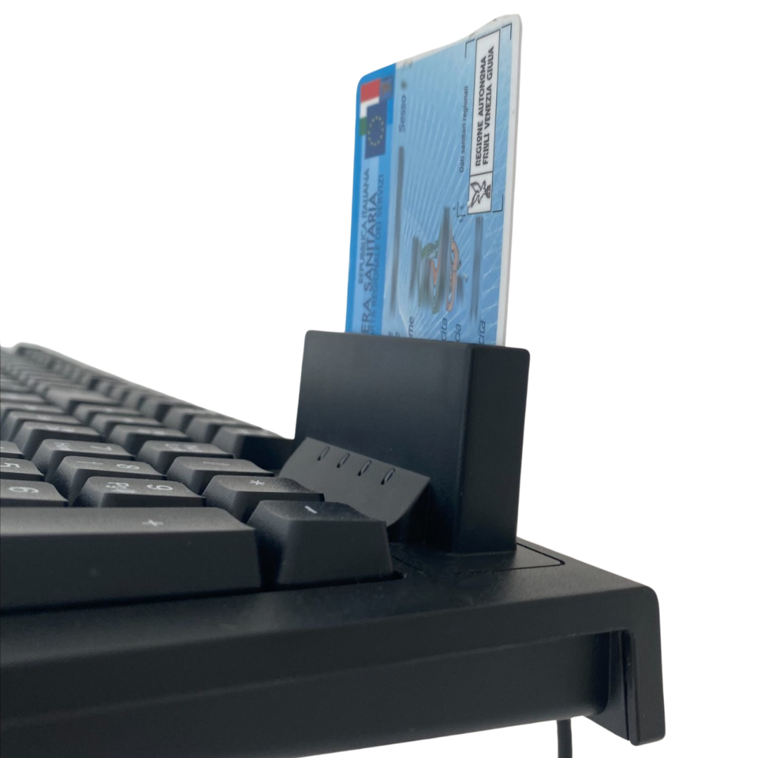 Tastiera USB con Lettore Smart Card Integrato per CNS CIE e CRS Tessera Sanitaria - immagine 3