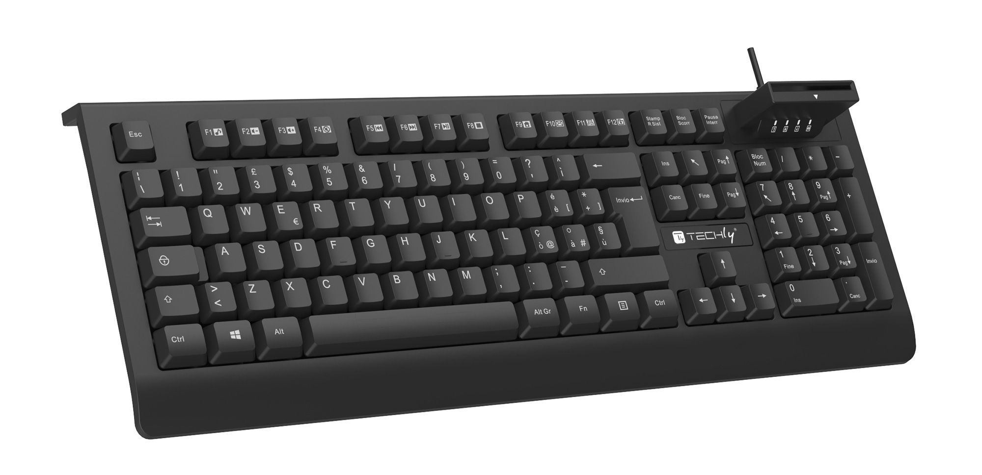 Tastiera USB con Lettore Smart Card Integrato per CNS CIE e CRS Tessera Sanitaria - immagine 6