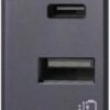 Tekla S44 Caricatore USB-A e USB-C™ 3A 230V Grigio Opaco, 445082USBAC