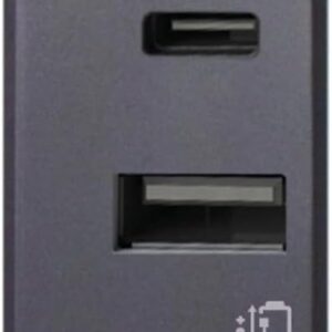 Tekla S44 Caricatore USB-A e USB-C™ 3A 230V Grigio Opaco, 445082USBAC