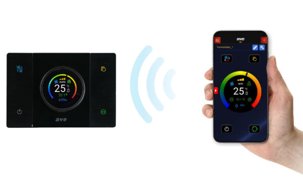 Tekla T44 Cronotermostato WiFi Smart Connesso Rilevatore Umidità Ambiente Grigio - immagine 2
