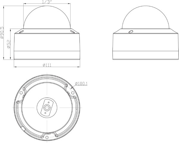 Telecamera IP Dome Lente Motorizzata H.265 IR da 5 MP IP66 Rilevamento Basato su AI, DGM5345GCATP - immagine 2