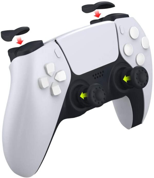Kit protettivo antiscivolo leve Controller PlayStation5 PS5 8in1 - immagine 4