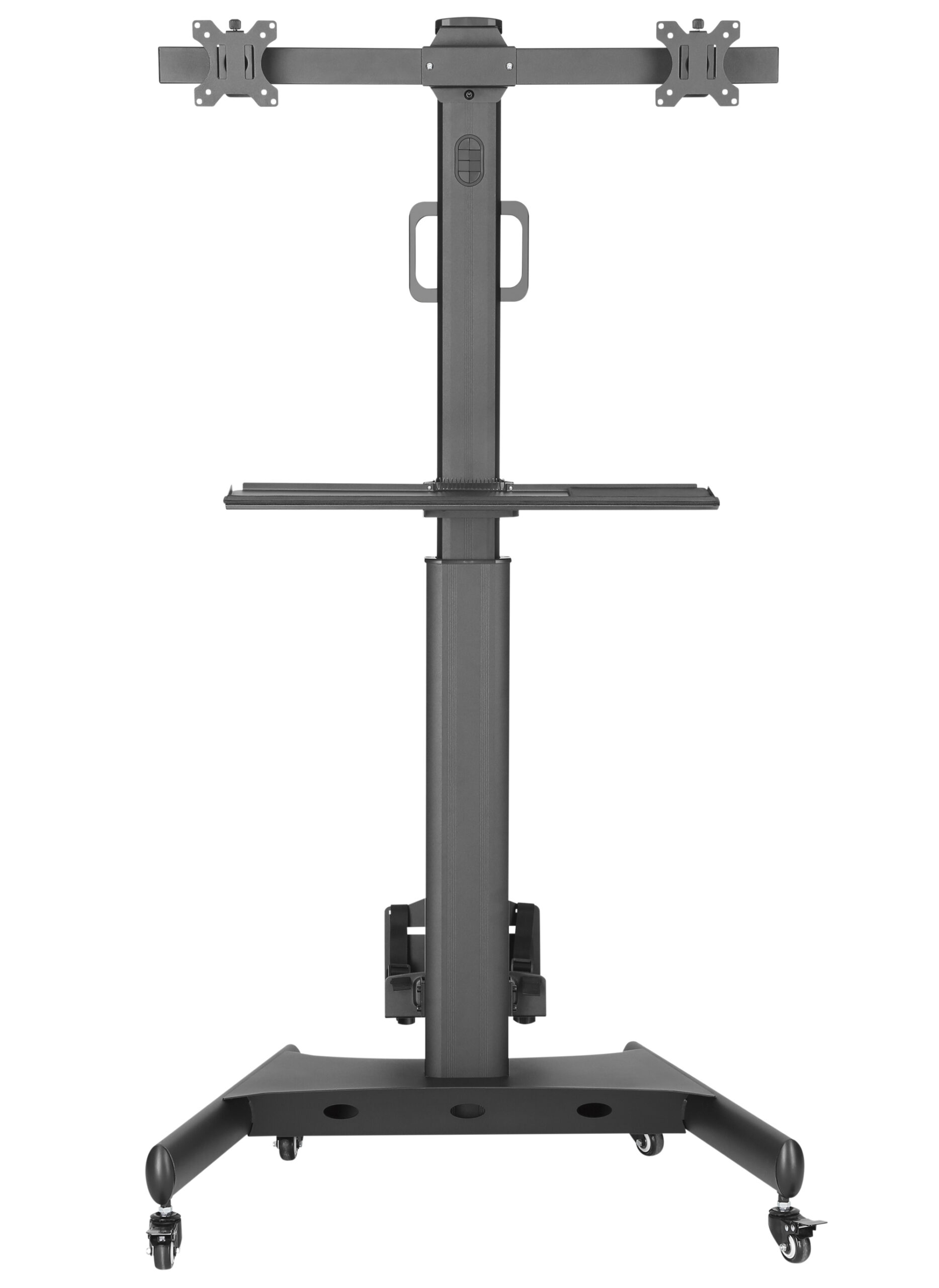 Trolley da Pavimento con Mensola e Porta PC per 2 TV LCD/LED/Plasma 13-32'' - immagine 7