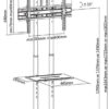 Trolley da Pavimento con Mensola per TV LCD/LED/Plasma 37-70'' - immagine 3