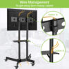 Trolley da Pavimento con Mensola per TV LCD/LED/Plasma 37-70'' - immagine 6