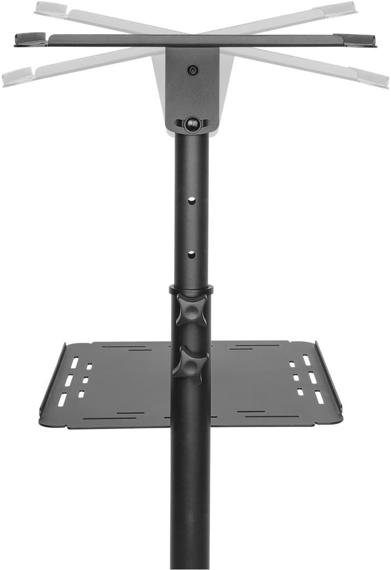 Carrello per Proiettore Notebook Regolabile con Mensola - immagine 10