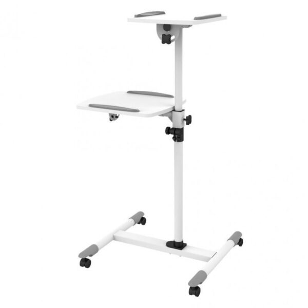 Carrello Supporto per Proiettore Beamer Notebook PC Ripiani Regolabili - immagine 7
