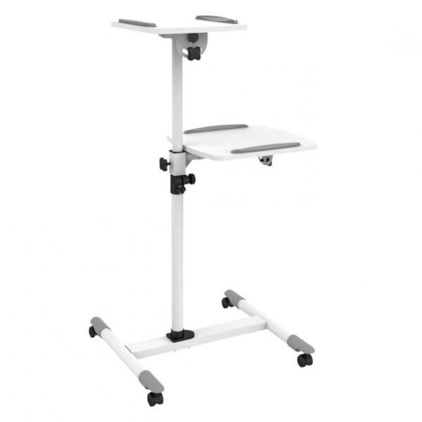 Carrello Supporto per Proiettore Beamer Notebook PC Ripiani Regolabili - immagine 4