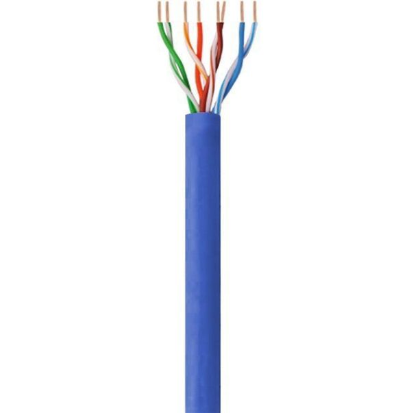 Matassa U/UTP Cavo Cat.6 CCA 305m Rigido Blu - immagine 4