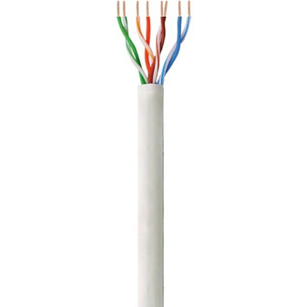 Matassa U/UTP, 4 coppie, Cavo Cat.5E Rame 100m Flessibile Grigio - immagine 2