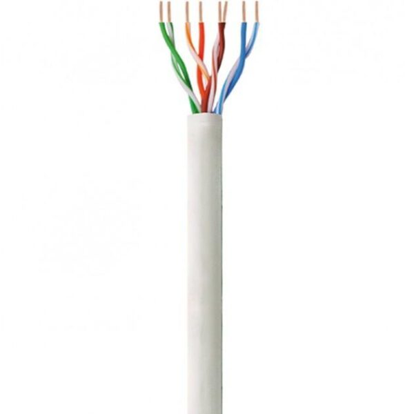 Matassa U/UTP, 4 coppie, Cavo Cat.6 Rame 100m LSZH Rigido Grigio - immagine 2