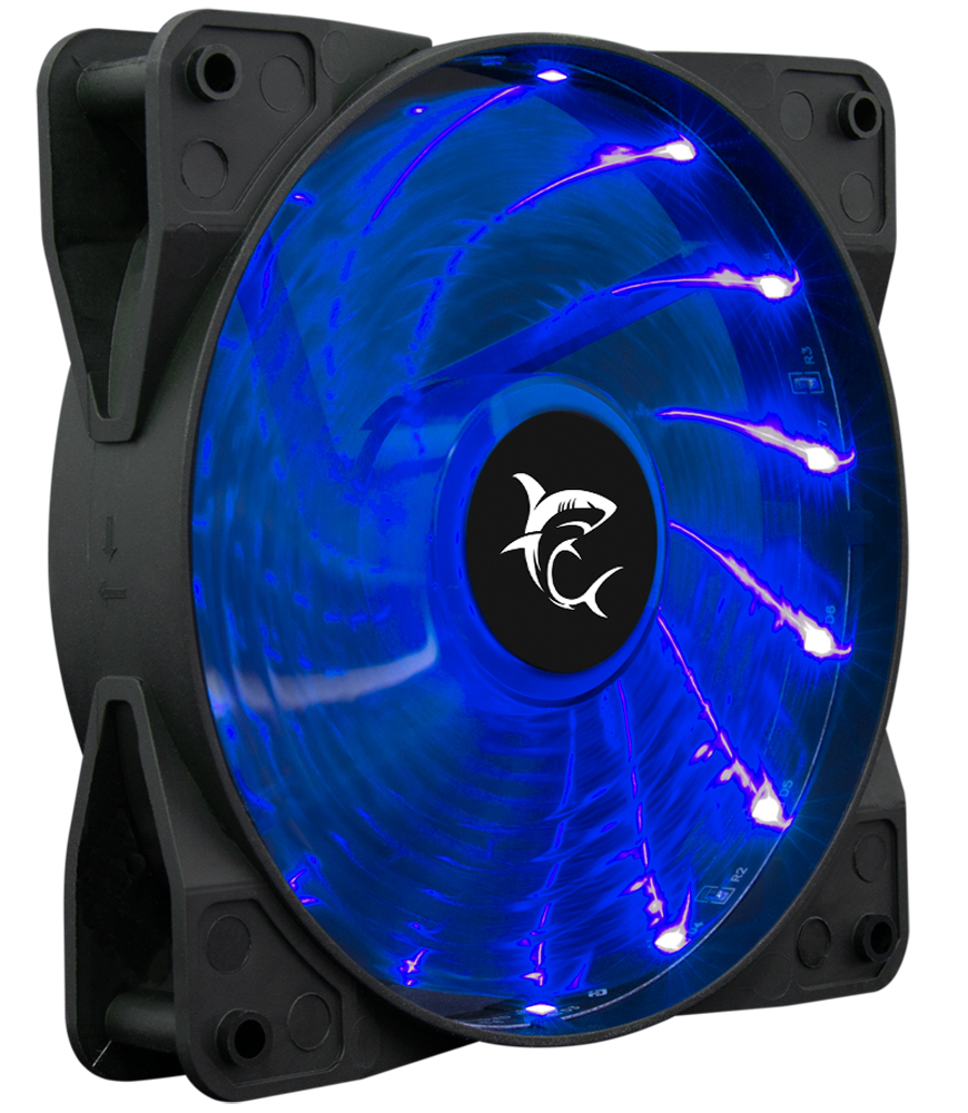Ventola di Raffreddamento 4pin LED Blu 120 mm 1100 RPM Fan PC Gaming