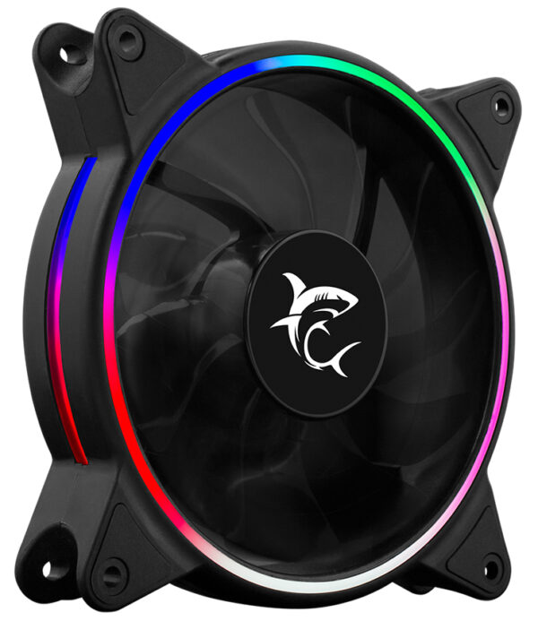 Ventola di Raffreddamento 4pin LED Rainbow Multicolor 120 mm PC Gaming - immagine 3