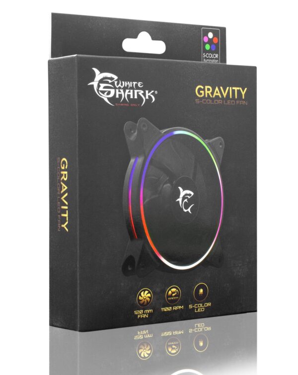 Ventola di Raffreddamento 4pin LED Rainbow Multicolor 120 mm PC Gaming - immagine 2